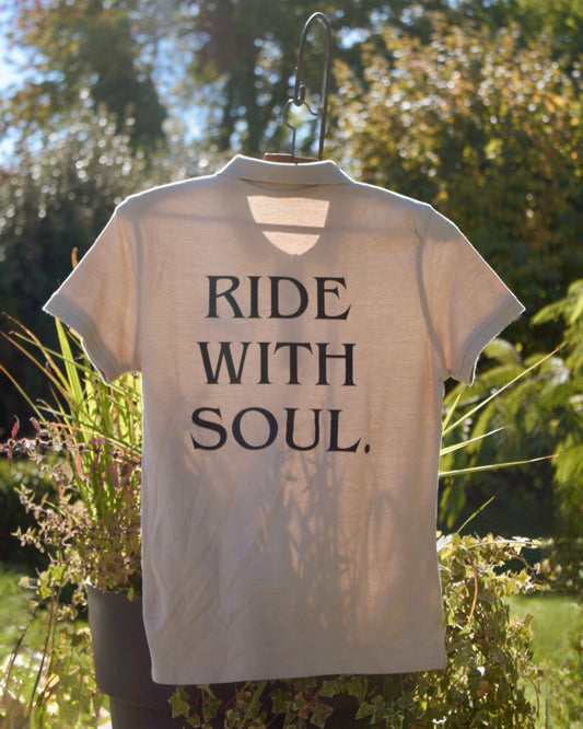 Polo manches courtes "RIDE WITH SOUL"