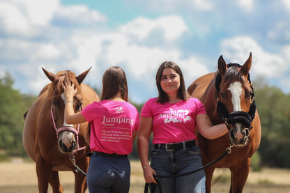 T-shirt manches courtes Rose sorbet "In my jumping era."