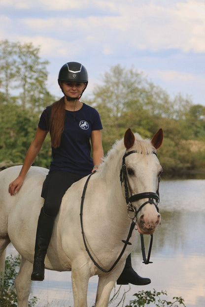 T-shirt manches courtes « Ride With Soul », Bleu marine