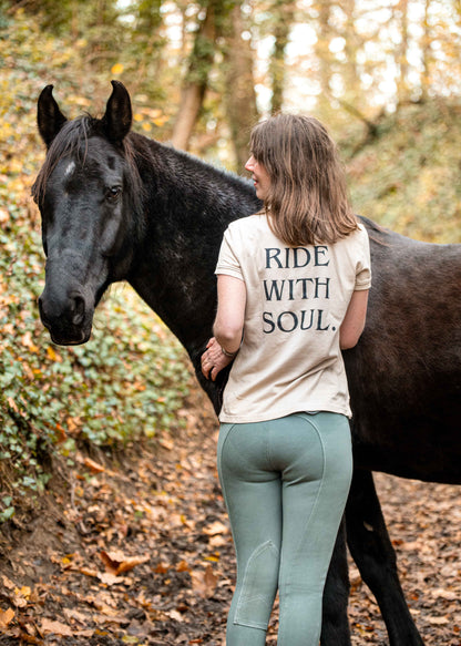Polo manches courtes "RIDE WITH SOUL"