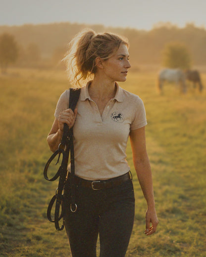 Polo manches courtes "RIDE WITH SOUL"